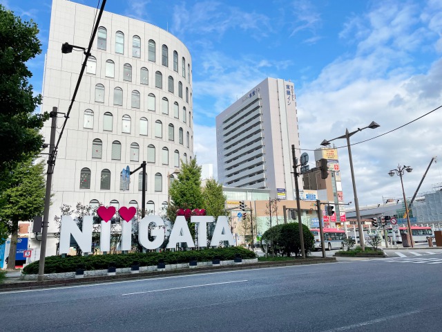 新潟駅前風景